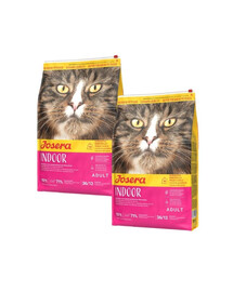 JOSERA Indoor getreidefreies Futter für kastrierte Katzen und Wohnungskatzen 2x10 kg