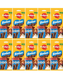 PEDIGREE Rodeo 10x 122 g przysmak z wołowiną dla psów