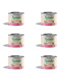 KATIDO Adult Turkey and Tuna Nassfutter Pute und Thunfisch für adulte Katzen 6x200g