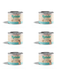 KATIDO Adult Calf Nassfutter mit Kalbfleisch für adulte Katzen 6x200g