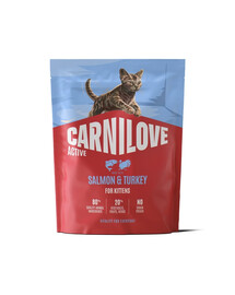 CARNILOVE Active Cat Salmon and Turkey for Kittens Lachs und Truthahn für Kätzchen aller Rassen 400g