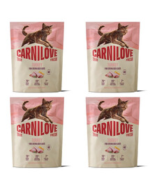 CARNILOVE True Fresh Trockenfutter mit Pute für kastrierte Katzen getreidefrei 4x400g