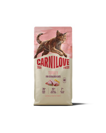 CARNILOVE True Fresh Trockenfutter mit Pute für kastrierte Katzen getreidefrei 6 kg