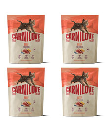 CARNILOVE True Fresh Kitten Trockenfutter mit Rind für Kätzchen aller Rassen getreidefrei 4x400 g