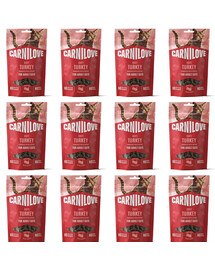 CARNILOVE Soft weiche Snacks mit Pute und Katzenminze für Katzen getreidefrei 12x50g