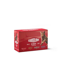 CARNILOVE Multipack Nassfutter in Soße Mix Geschmacks für adulte Katzen getreidefrei 12x85 g
