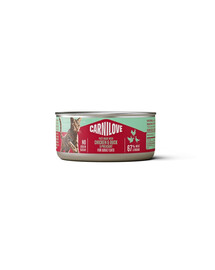 CARNILOVE Cat Can Paté Nassfutter Pastete mit Huhn, Ente und Fasan für Katzen getreidefrei 100 g