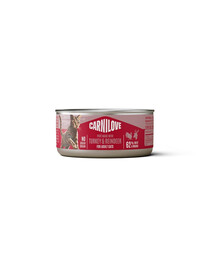 CARNILOVE Cat Can Paté Nassfutter Pastete mit Pute und Rentier für Katzen getreidefrei 100 g