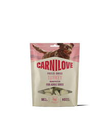 CARNILOVE Freeze Dried liofilizierte Leckerlis mit Truthahn für Hunde 60g