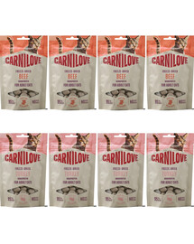 CARNILOVE Freeze-Dried gefriergetrocknete Snacks mit Pute und Rind für Katzen getreidefrei 8x40 g