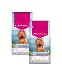 EUKANUBA Special Care Puppies with Sensitive Digestion Futter für Welpen mit empfindlichem Verdauungssystem 2x12 kg