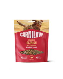 CARNILOVE Crunchy Snack mit Strauß und Brombeeren für adulte Hunde knusprig getreidefrei 200g