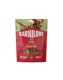 CARNILOVE Dog Soft Snack Duck weiche Snacks mit Ente für adulte Hunde 200g