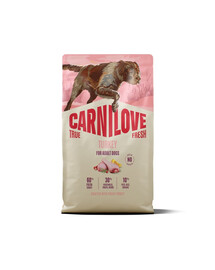 CARNILOVE True Fresh Trockenfutter mit Pute für adulte Hunde getreidefrei 4 kg