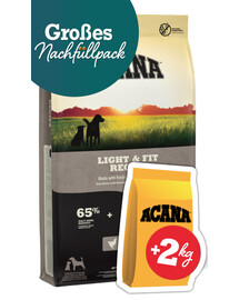 ACANA Light & Fit Dog 11.4 kg + ACANA Adult Small Breed Dog 2 kg GRATIS! sucha karma dla psa