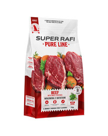 SUPER RAFI Pure Line Trockenfutter Rind mit Süßkartoffeln für adulte Hunde aller Rassen getreidefrei 9 kg