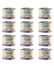 KATIDO Adult Lamb Nassfutter mit Lamm für adulte Katzen 12x200g