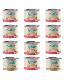 KATIDO Adult Beef Nassfutter mit Rind für adulte Katzen 12x200g