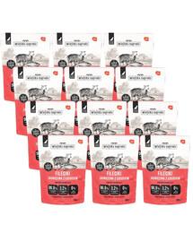 WIEJSKA ZAGRODA Nassfutter Monoprotein Filets Lamm mit Thunfisch für adulte Hunde getreidefrei 12x280 g