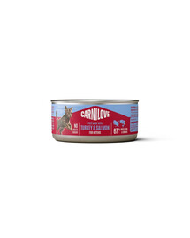 CARNILOVE Cat Can Paté Nassfutter Pastete mit Pute und Lachs für Kätzchen getreidefrei 100 g
