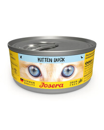 JOSERA Kitten Duck Nassfutter mit Ente für Kätzchen getreidefrei 85 g