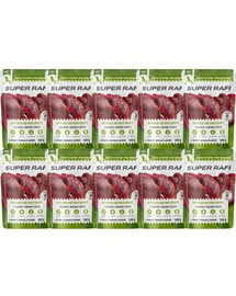 SUPER RAFI Nassfutter Pastete mit Wild und Entenherzen für adulte Hunde aller Rassen getreidefrei 10x500 g