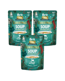 BRIT Care Cat Christmas Soup Beef Suppe mit Rindfleisch und Gemüse für Katzen 3x75g