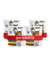 PERFECT FIT Sterile 1+ Trockenfutter mit Huhn für adulte Katzen nach der Sterilisation 4 x 750 g
