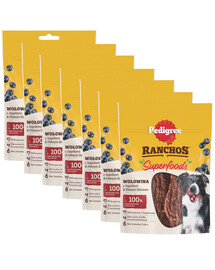 PEDIGREE Ranchos Superfoods mit Rindfleisch, Blaubeeren und Vollkorn 7x70g