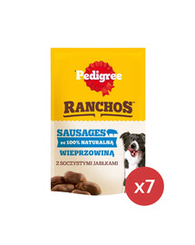 PEDIGREE Ranchos Sausages Würstchen mit Schweinefleisch 7 x 60g