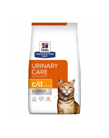 HILL'S Prescription Diet Feline c/d Multicare Chicken für Katzen mit empfindlichem Harnsystem 12 kg