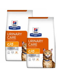 HILL'S Prescription Diet Feline c/d Multicare Chicken für Katzen mit empfindlichem Harnsystem 2x12 kg