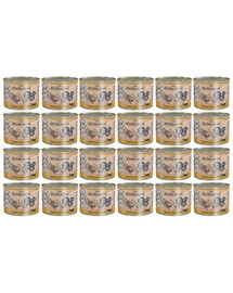 WIEJSKA ZAGRODA Kitten Nassfutter mit Pute und Huhn für Kätzchen getreidefrei 24x200 g