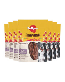 PEDIGREE Ranchos Superfoods Ergänzungsfuttermittel mit Pute, Cranberry & Reis für adulte Hunde 7 x 70 g