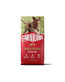 CARNILOVE Active Dog Duck and Pheasant Adult 12 kg kaczka i bażant, dla dorosłych psów
