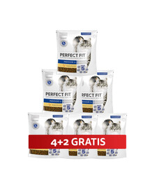 PERFECT FIT (Indoor 1+) Reich an Huhn – Trockenfutter für Wohnungskatzen 6 x 750 g