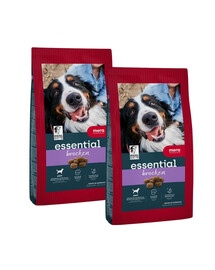 MERA Essential Brocken Trockenfutter für große Hunde mit normaler Aktivität 2x12,5 kg