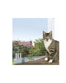 TRIXIE Katzen - Schutznetz 8x3 m transparent