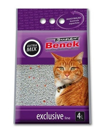 BENEK Super Exclusive Katzenstreu Extra Mix 4l