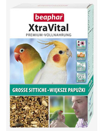 BEAPHAR XtraVital Futter für mittelgroße Papageien 500 g