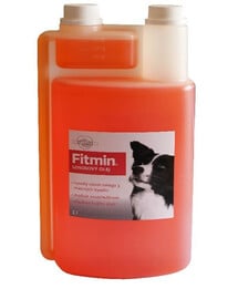 FITMIN Lachsöl ungesättigte Omega-3-Fettsäuren für Hunde 1 L