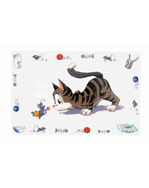 TRIXIE Napfunterlage Comic-Katze
