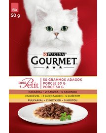 GOURMET Mon Petit mit Huhn, Ente, Truthahn (6x50 g)