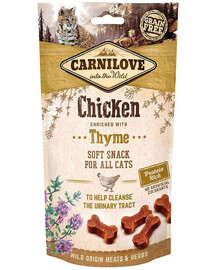 CARNILOVE zarte Snacks mit Hühnchen und Thymian für Katzen 50 g