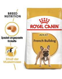 ROYAL CANIN French Bulldog Adult Hundefutter trocken für Französische Bulldoggen 3 kg