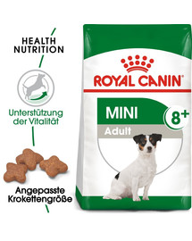 ROYAL CANIN MINI Adult 8+ Trockenfutter für ältere kleine Hunde 2 kg