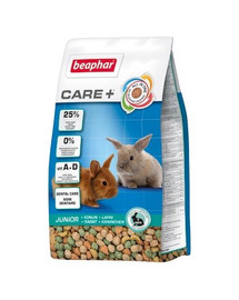 BEAPHAR Care+ Rabbit Junior Kaninchenfutter für junge Kaninchen 1,5 kg