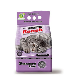 BENEK Super Katzenstreu Compact Line Lavendel 5 L