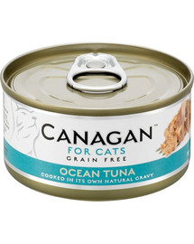 CANAGAN Cat Ocean Tuna Nassfutter für Katze ozeanischer Thunfisch 75 g
