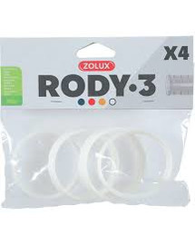 ZOLUX 4 Ringe für Rody-Röhre weiss